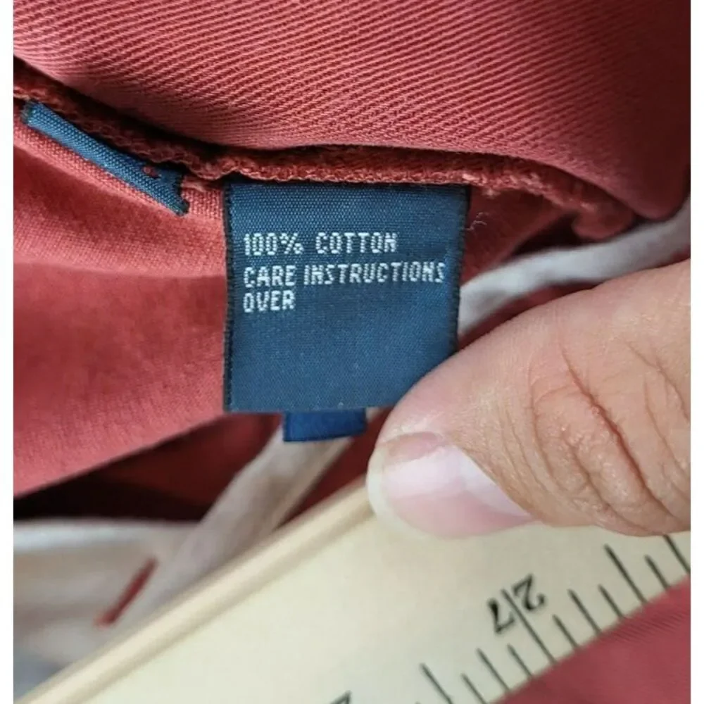 VTG Polo Ralph‎ Lauren Mens Chino Shorts Prospect size 33 Pink/Red Preppy Casual